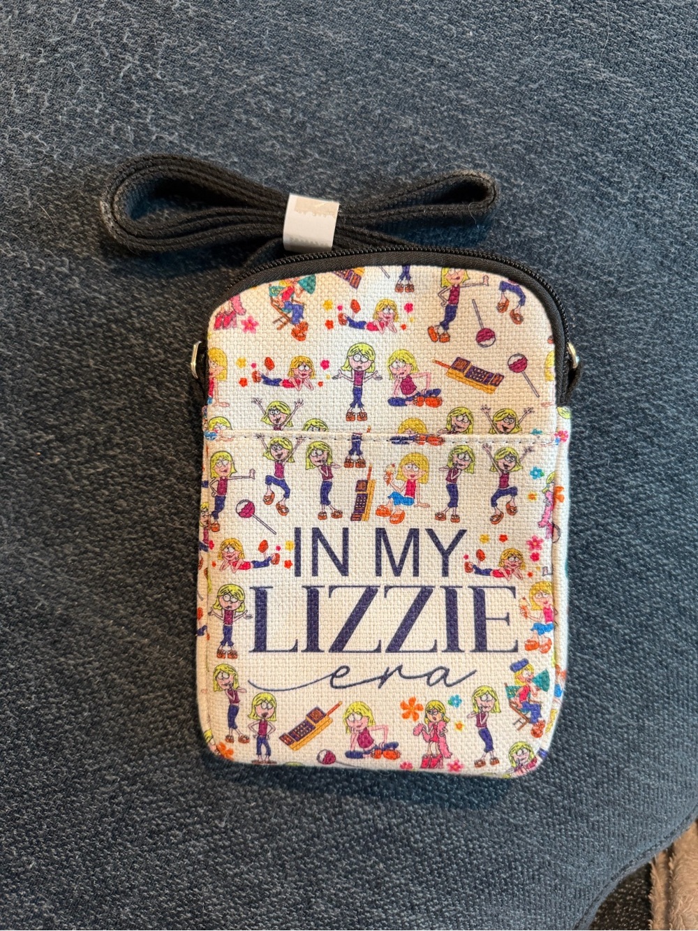 In My Lizzie Era Printed Crossbody Bag - Multicolor
